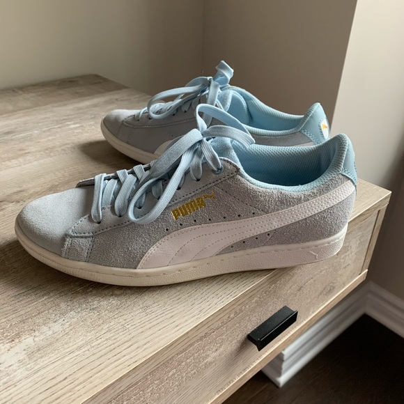Puma Shoes - Puma Suede Light Blue Shoes